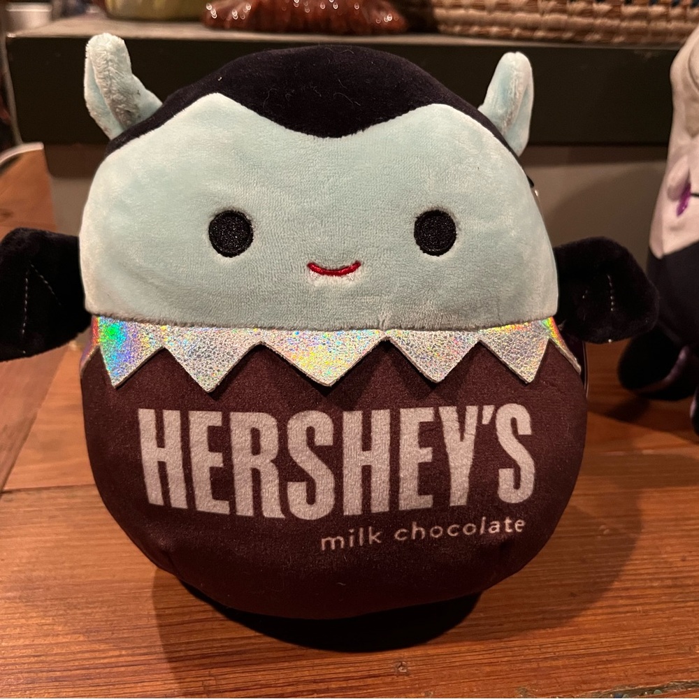 Hershey's Squishmallows Patricio vampire Plush Toy 7” tall